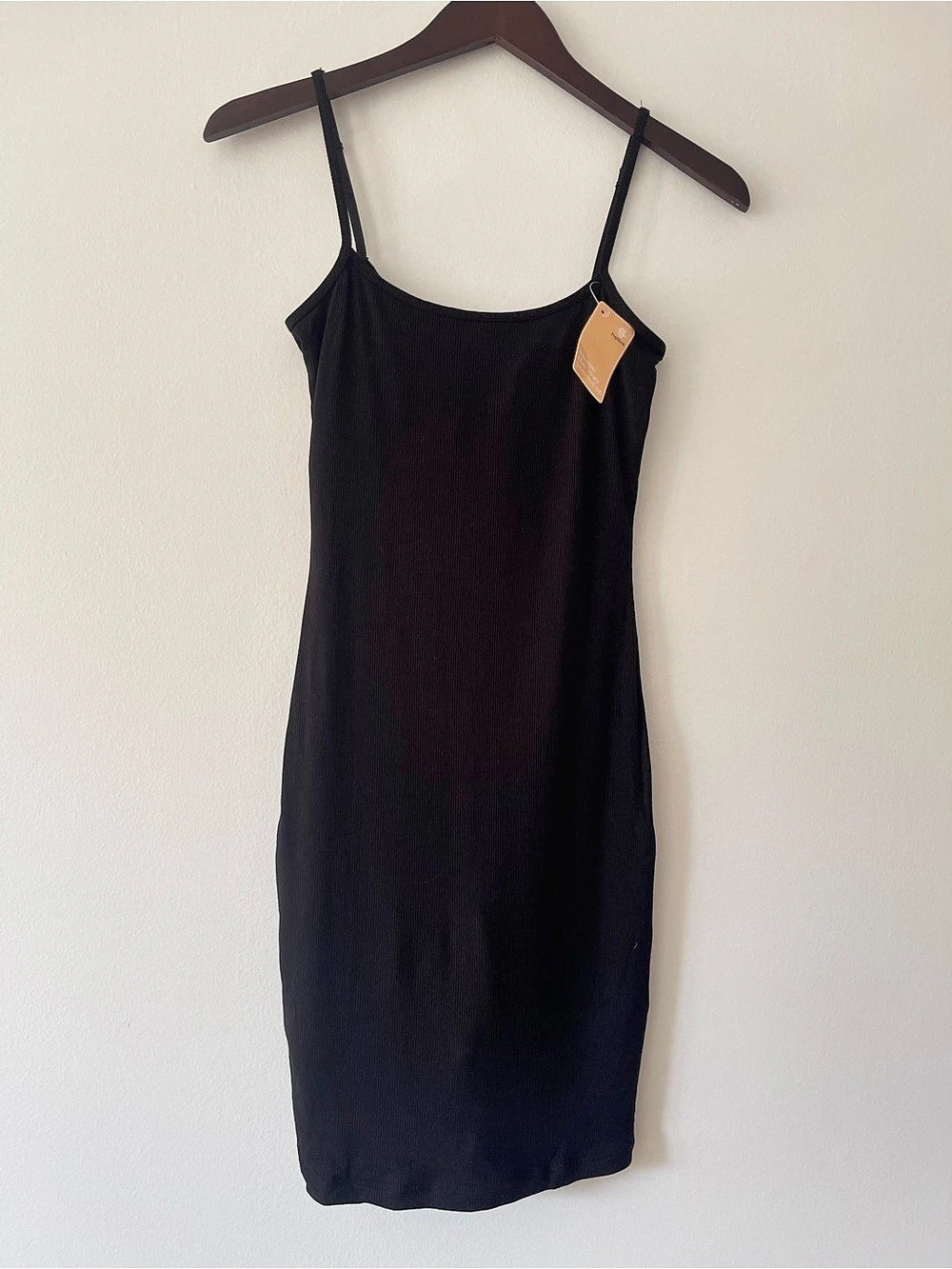 Popilush Built-in Shapewear Modal Wide Scoop Neck Slip Dress